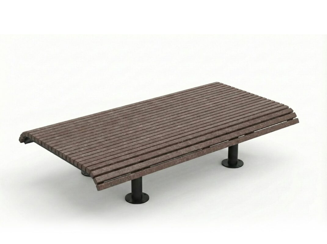 FLORENCE Double Bench without Backrest Recyplast